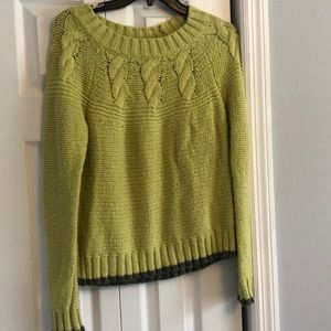 Light green knit sweater